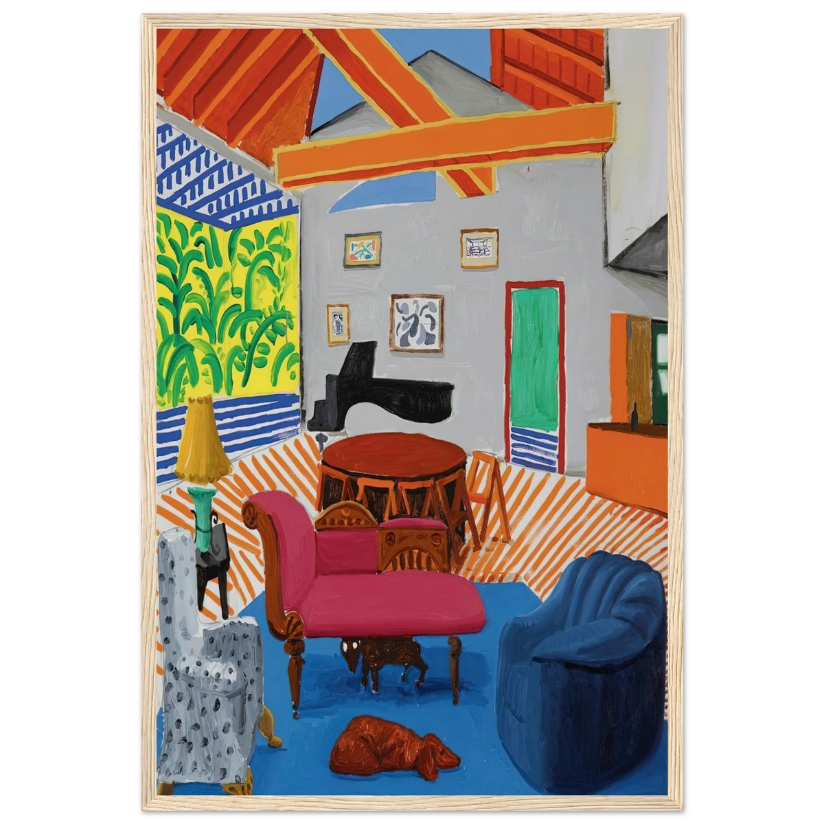 David Hockney Framed Poster | David Hockney Framed Prints Wall Art | David Hockney Poster