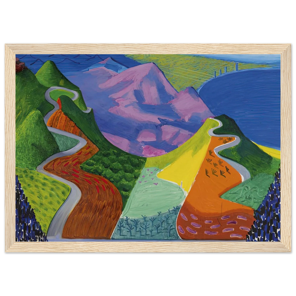 David Hockney Framed Poster | David Hockney Framed Prints Wall Art | David Hockney Poster