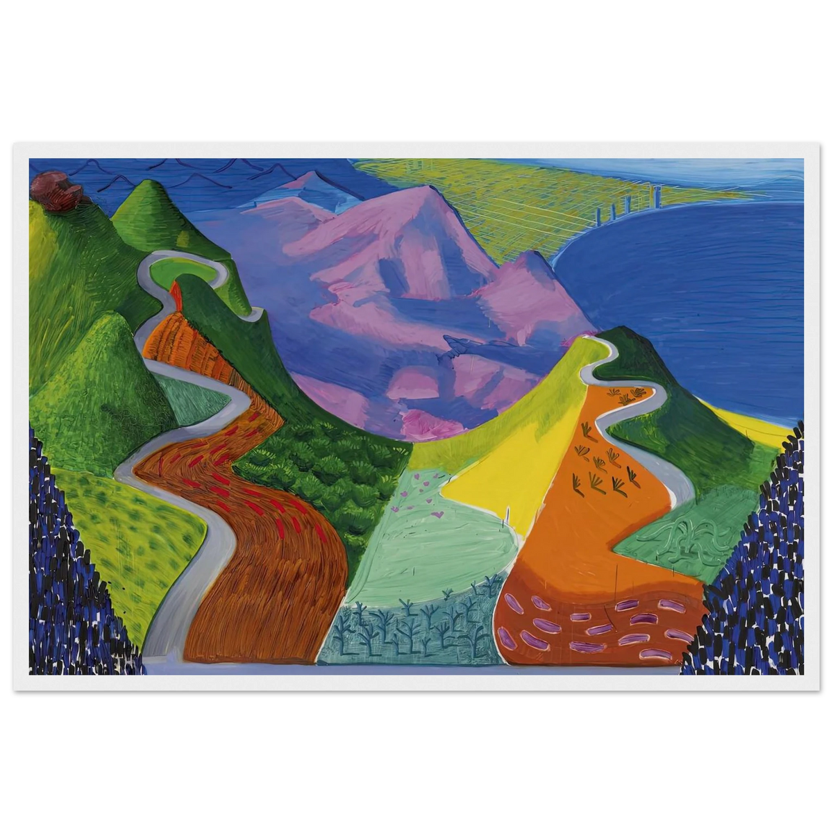 David Hockney Framed Poster | David Hockney Framed Prints Wall Art | David Hockney Poster