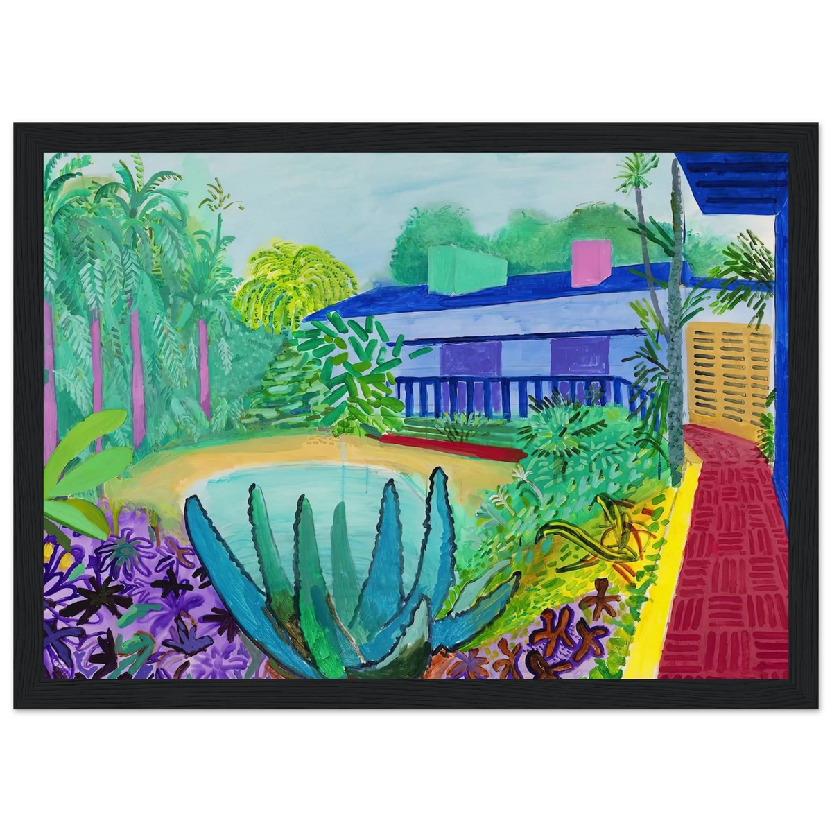 David Hockney Framed Poster | David Hockney Framed Prints Wall Art | David Hockney Poster