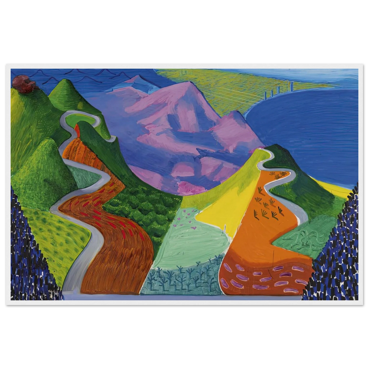 David Hockney Framed Poster | David Hockney Framed Prints Wall Art | David Hockney Poster