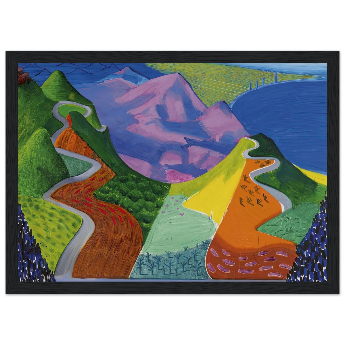 David Hockney Framed Poster | David Hockney Framed Prints Wall Art | David Hockney Poster