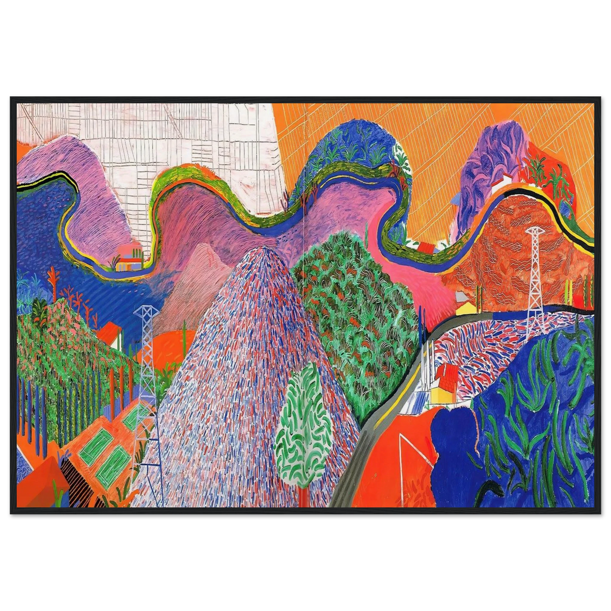 David Hockney Framed Poster | David Hockney Framed Prints Wall Art | David Hockney Poster