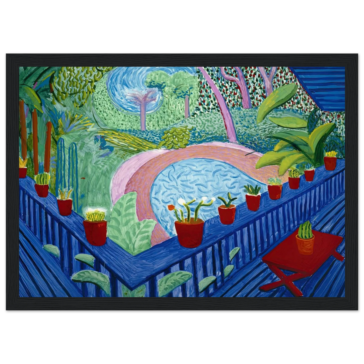 David Hockney Framed Poster | David Hockney Framed Prints Wall Art | David Hockney Poster