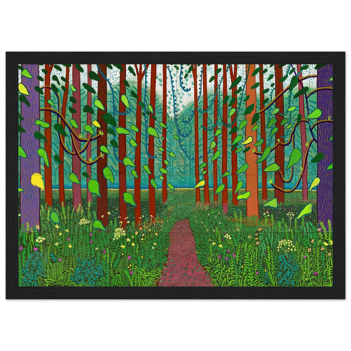 David Hockney Framed Poster | David Hockney Framed Prints Wall Art | David Hockney Poster