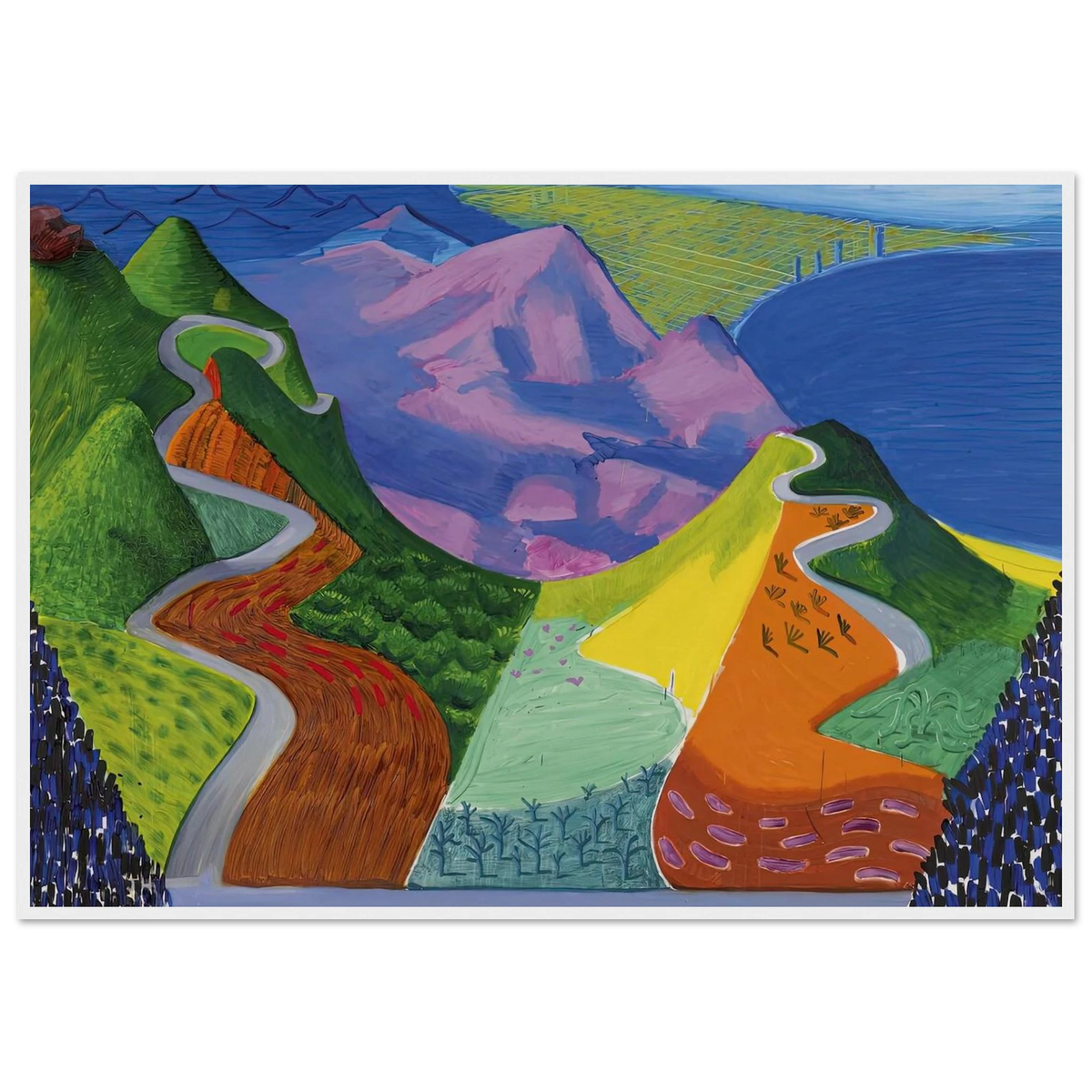 David Hockney Framed Poster | David Hockney Framed Prints Wall Art | David Hockney Poster