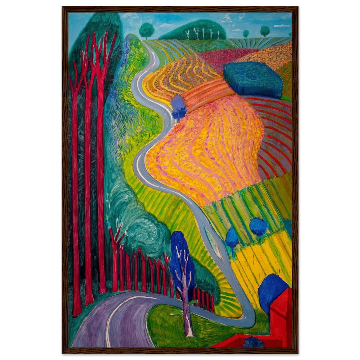 David Hockney Framed Poster | David Hockney Framed Prints Wall Art | David Hockney Poster