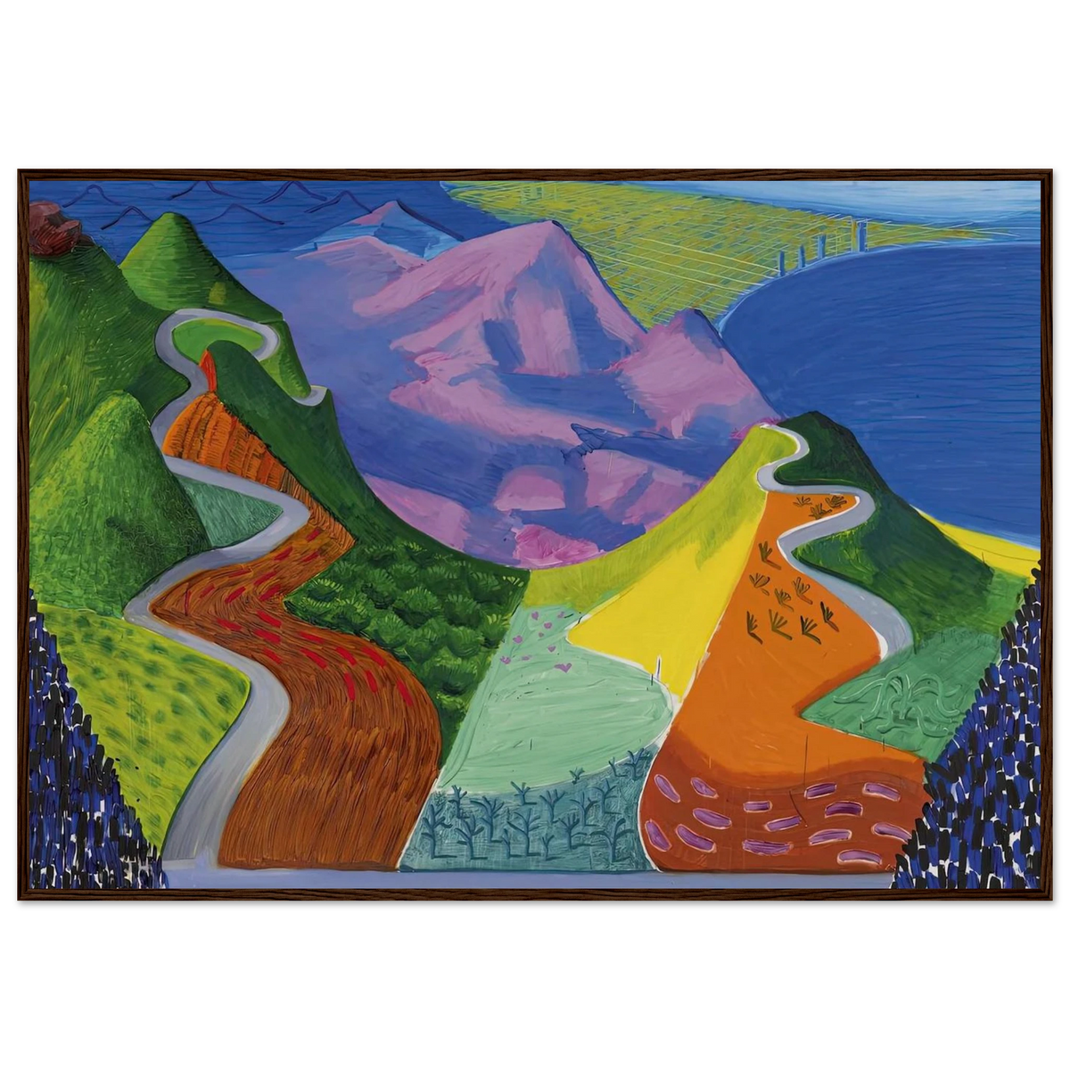David Hockney Framed Poster | David Hockney Framed Prints Wall Art | David Hockney Poster