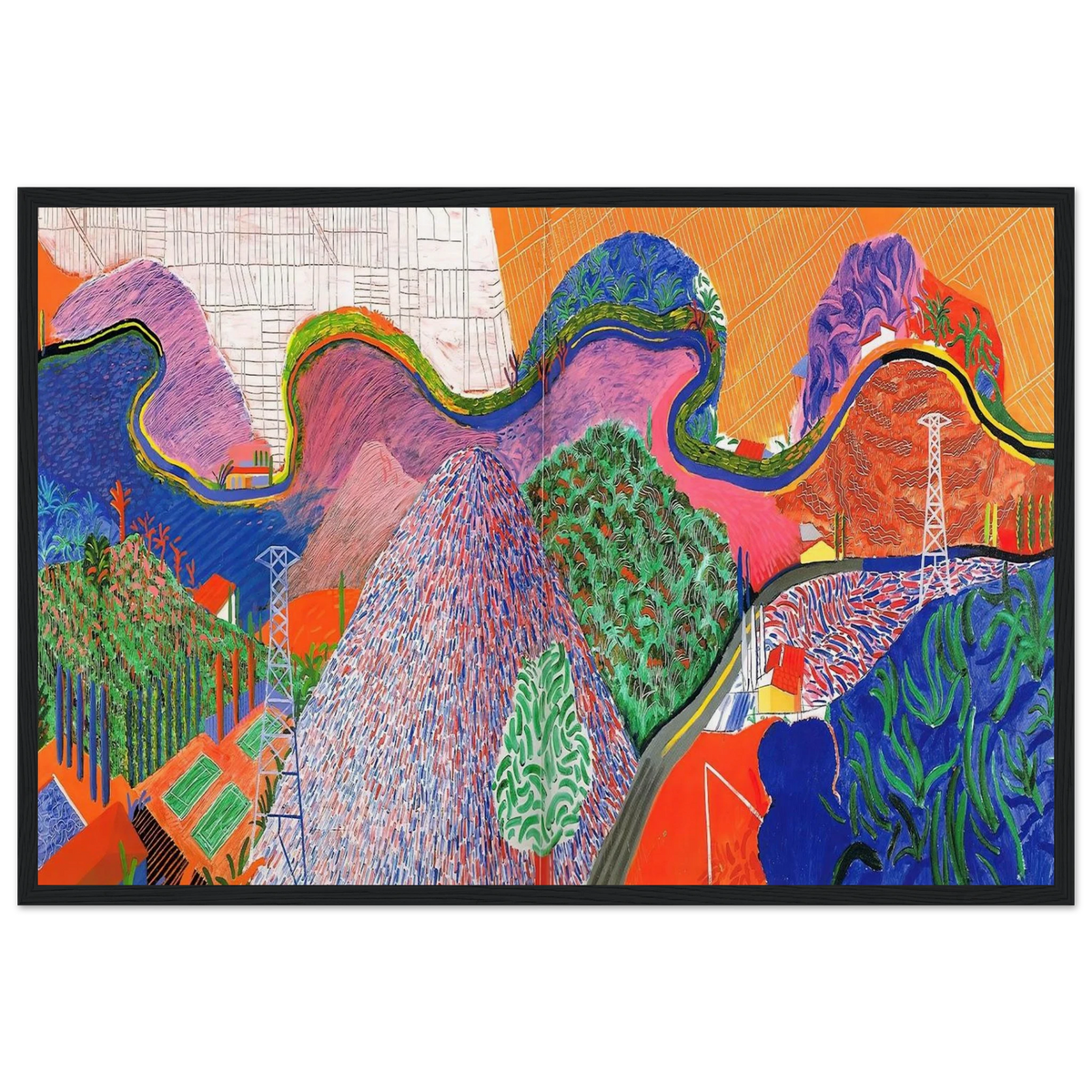 David Hockney Framed Poster | David Hockney Framed Prints Wall Art | David Hockney Poster