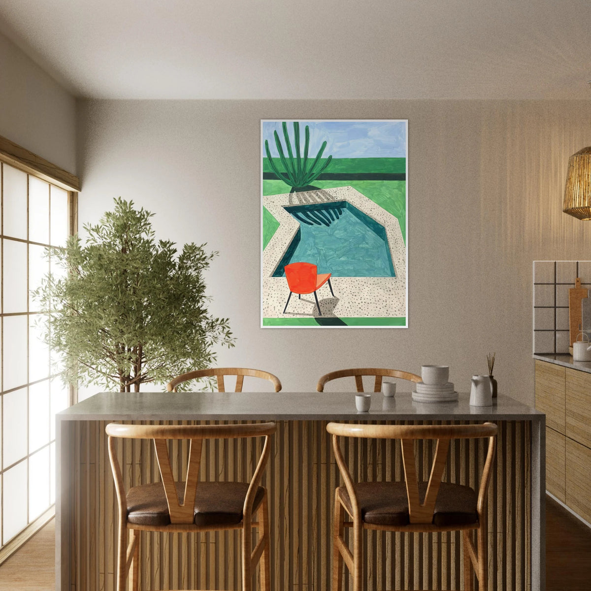 David Hockney Framed Poster | David Hockney Framed Prints Wall Art | David Hockney Poster