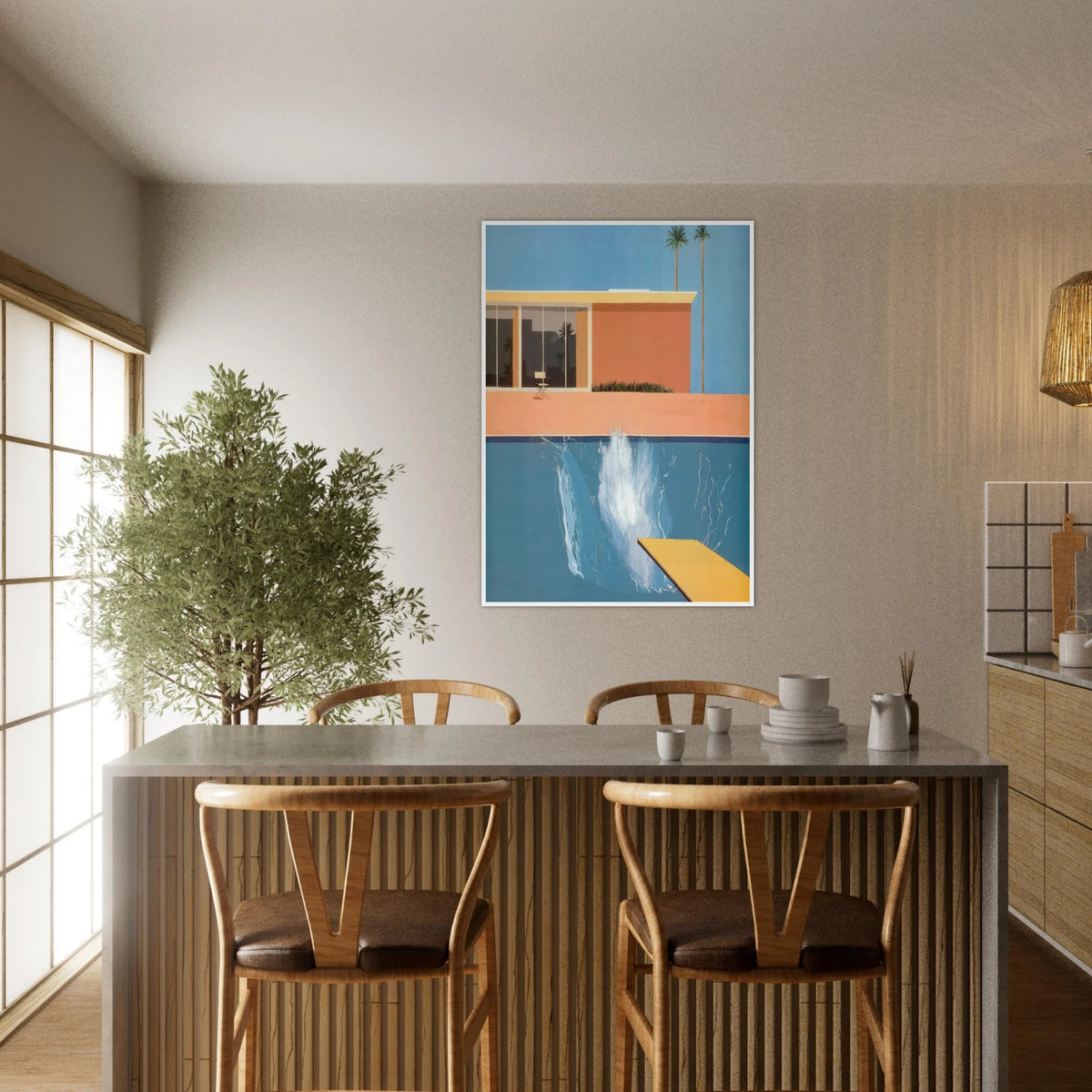 David Hockney Framed Poster | David Hockney Framed Prints Wall Art | David Hockney Poster