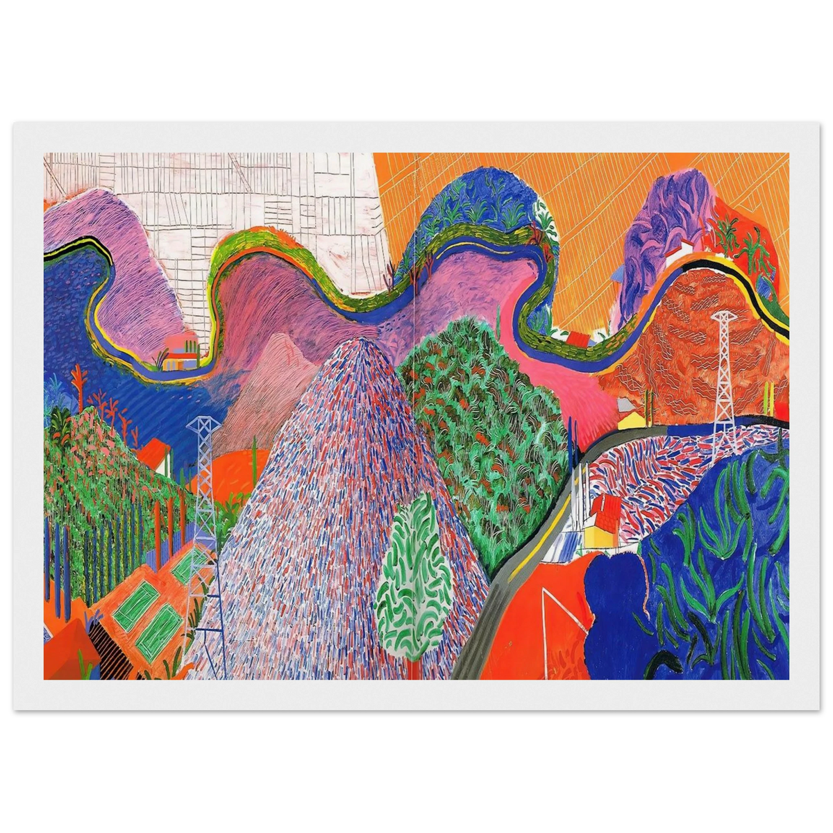 David Hockney Framed Poster | David Hockney Framed Prints Wall Art | David Hockney Poster
