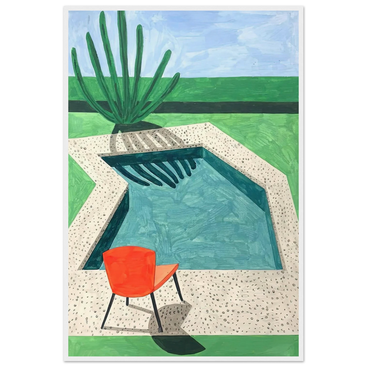 David Hockney Framed Poster | David Hockney Framed Prints Wall Art | David Hockney Poster