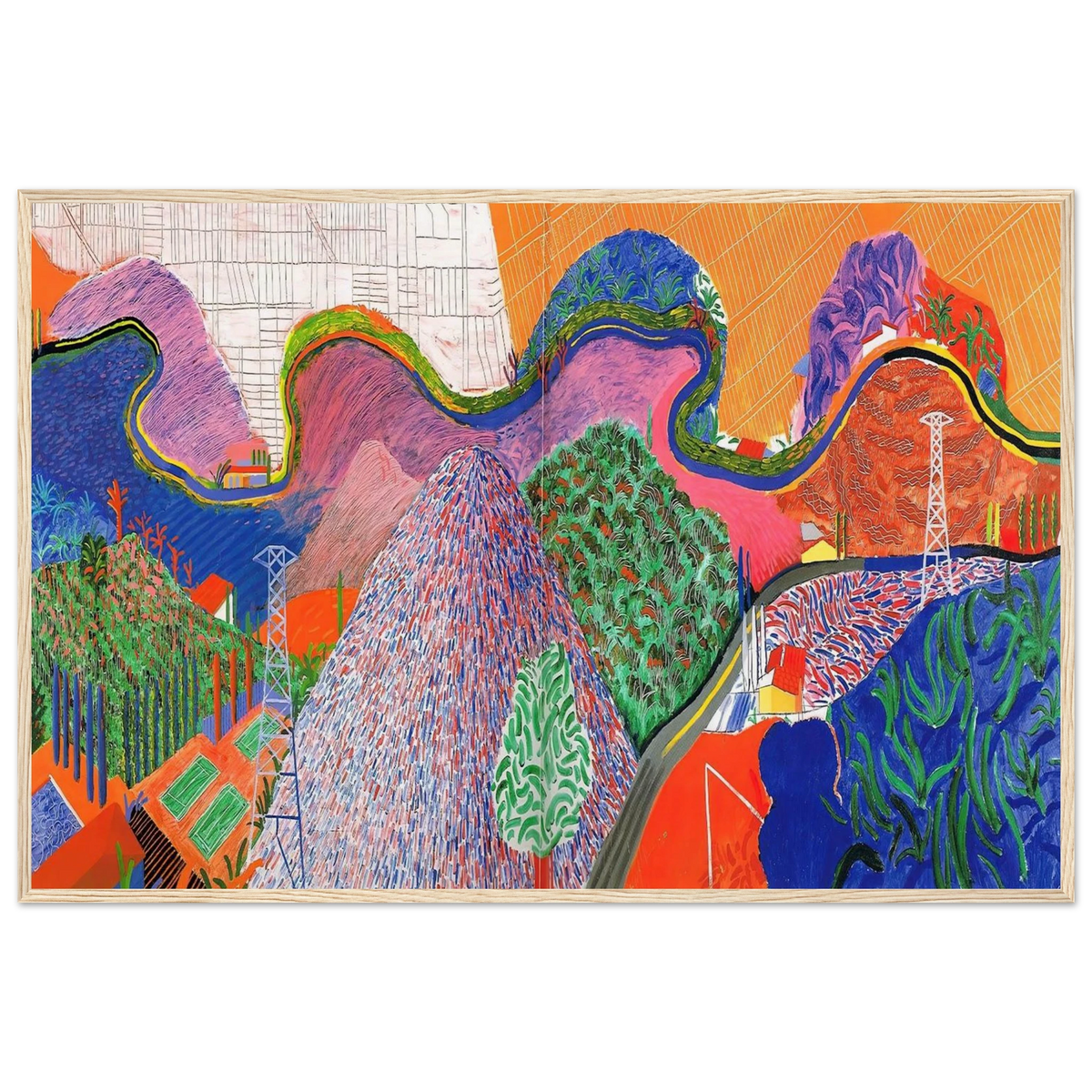 David Hockney Framed Poster | David Hockney Framed Prints Wall Art | David Hockney Poster