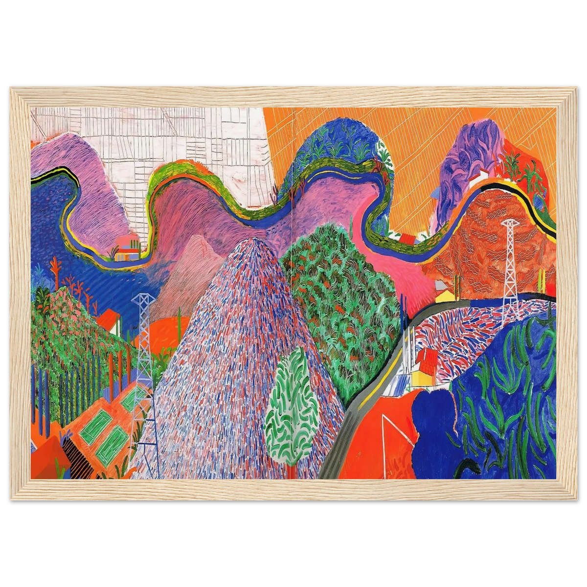 David Hockney Framed Poster | David Hockney Framed Prints Wall Art | David Hockney Poster