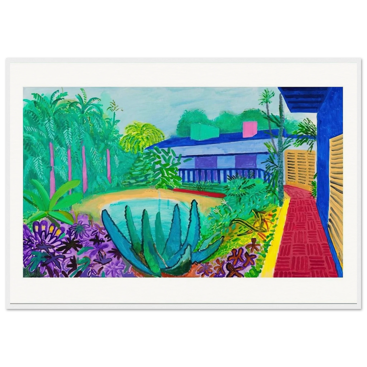 David Hockney Framed Poster | David Hockney Framed Prints Wall Art | David Hockney Poster
