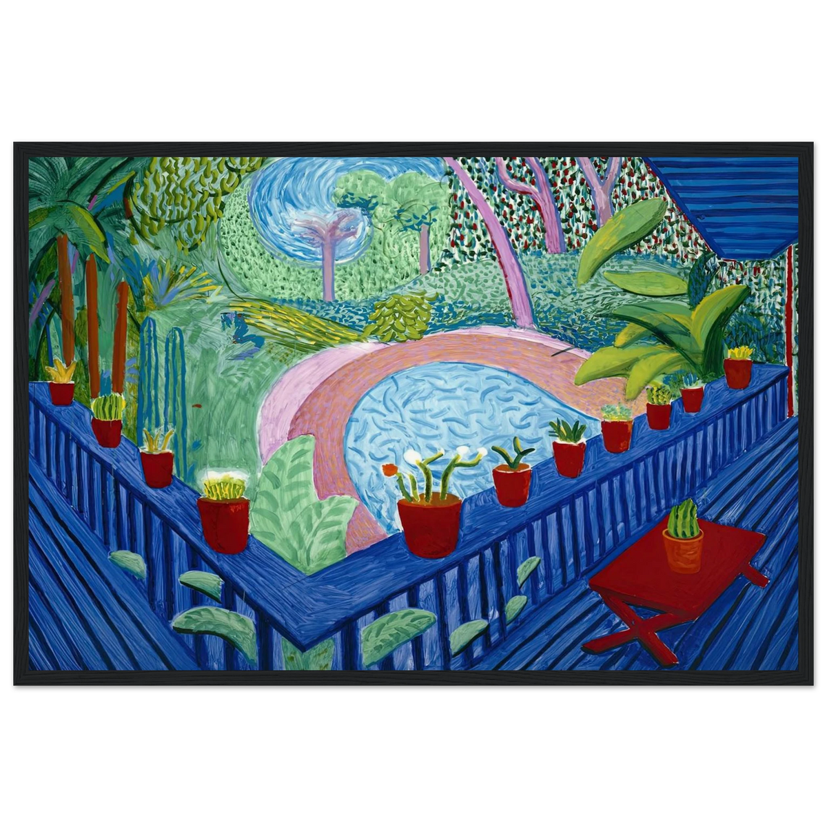 David Hockney Framed Poster | David Hockney Framed Prints Wall Art | David Hockney Poster