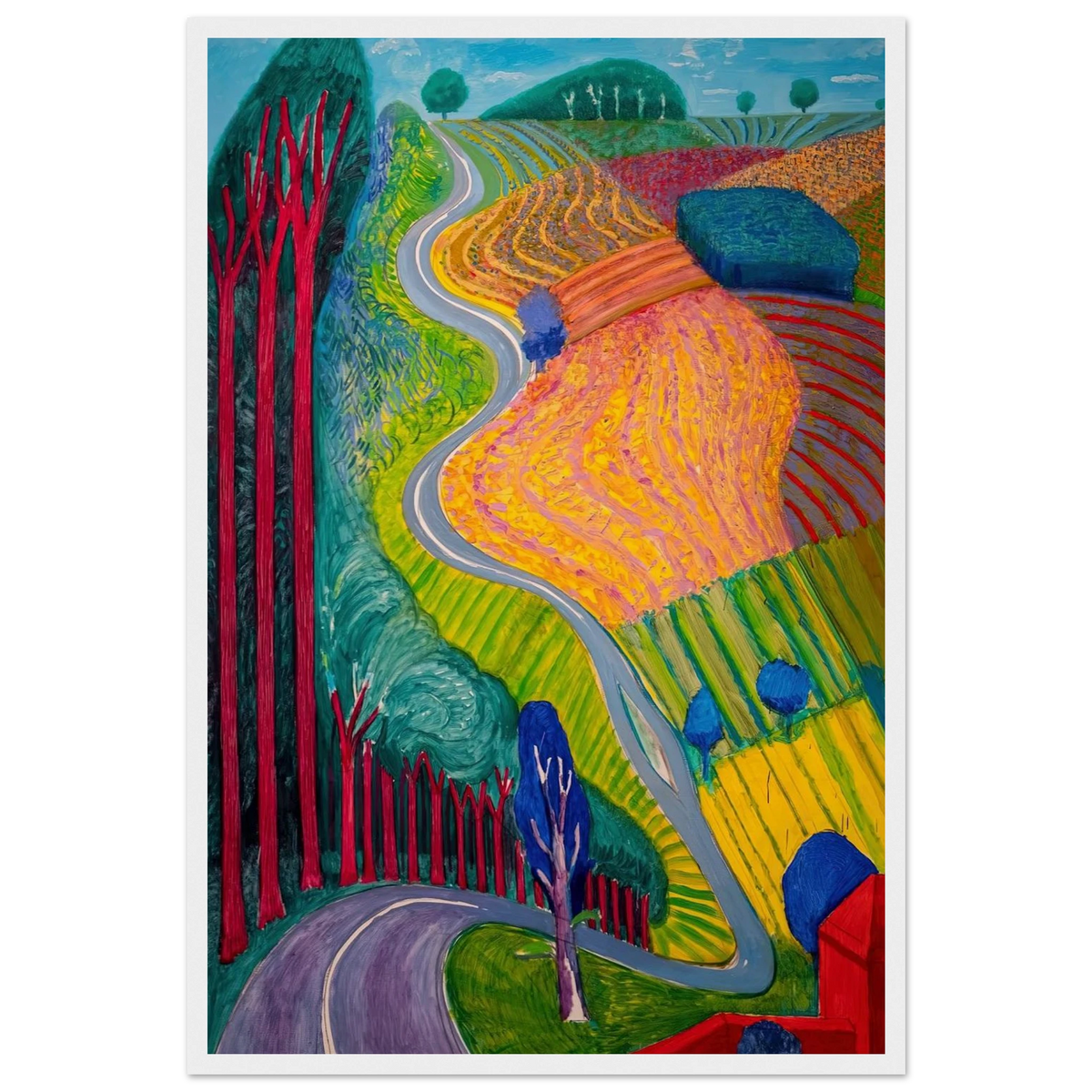 David Hockney Framed Poster | David Hockney Framed Prints Wall Art | David Hockney Poster