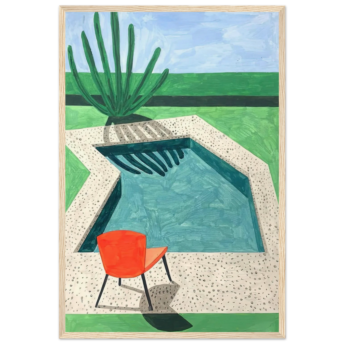 David Hockney Framed Poster | David Hockney Framed Prints Wall Art | David Hockney Poster