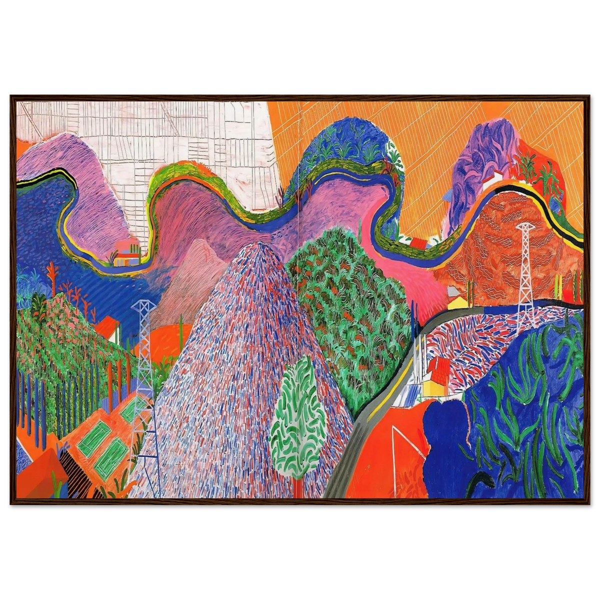 David Hockney Framed Poster | David Hockney Framed Prints Wall Art | David Hockney Poster