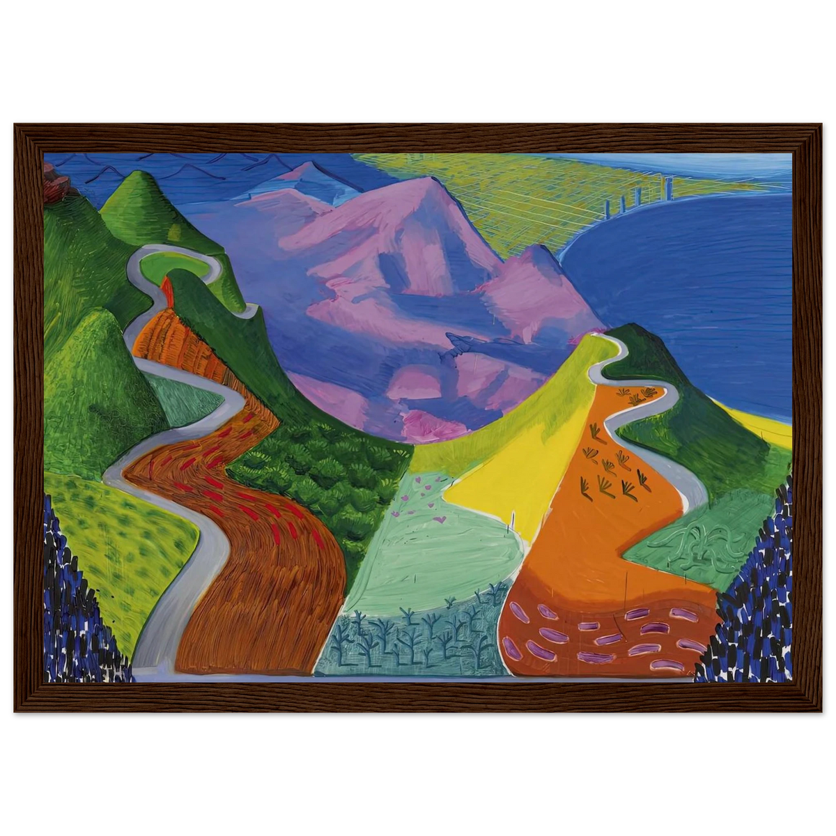 David Hockney Framed Poster | David Hockney Framed Prints Wall Art | David Hockney Poster