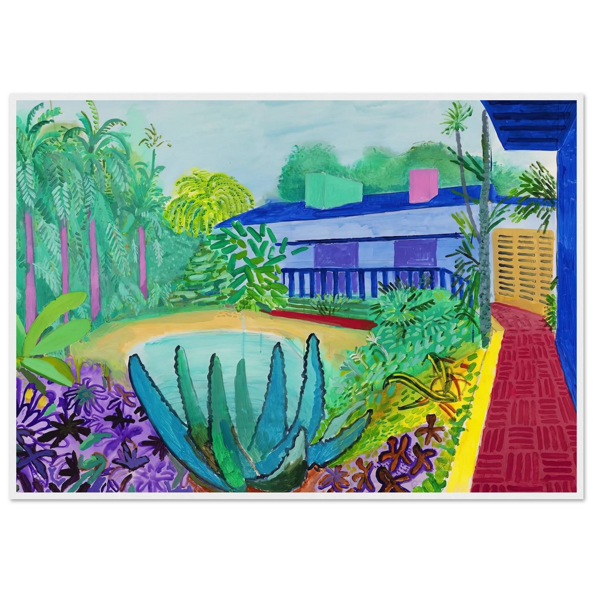 David Hockney Framed Poster | David Hockney Framed Prints Wall Art | David Hockney Poster