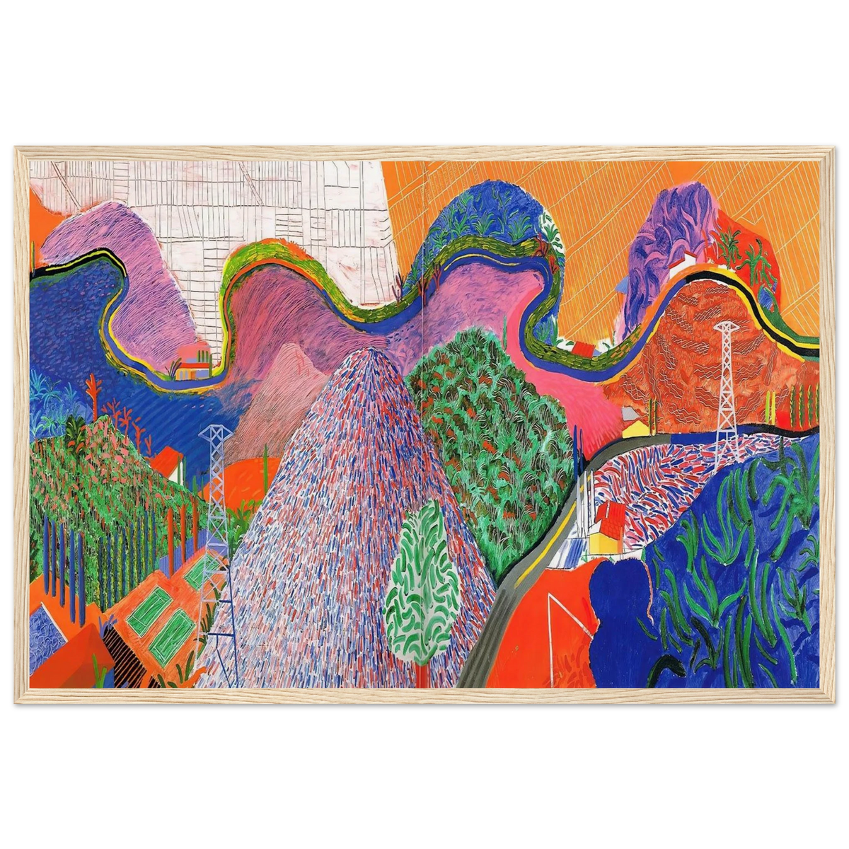 David Hockney Framed Poster | David Hockney Framed Prints Wall Art | David Hockney Poster