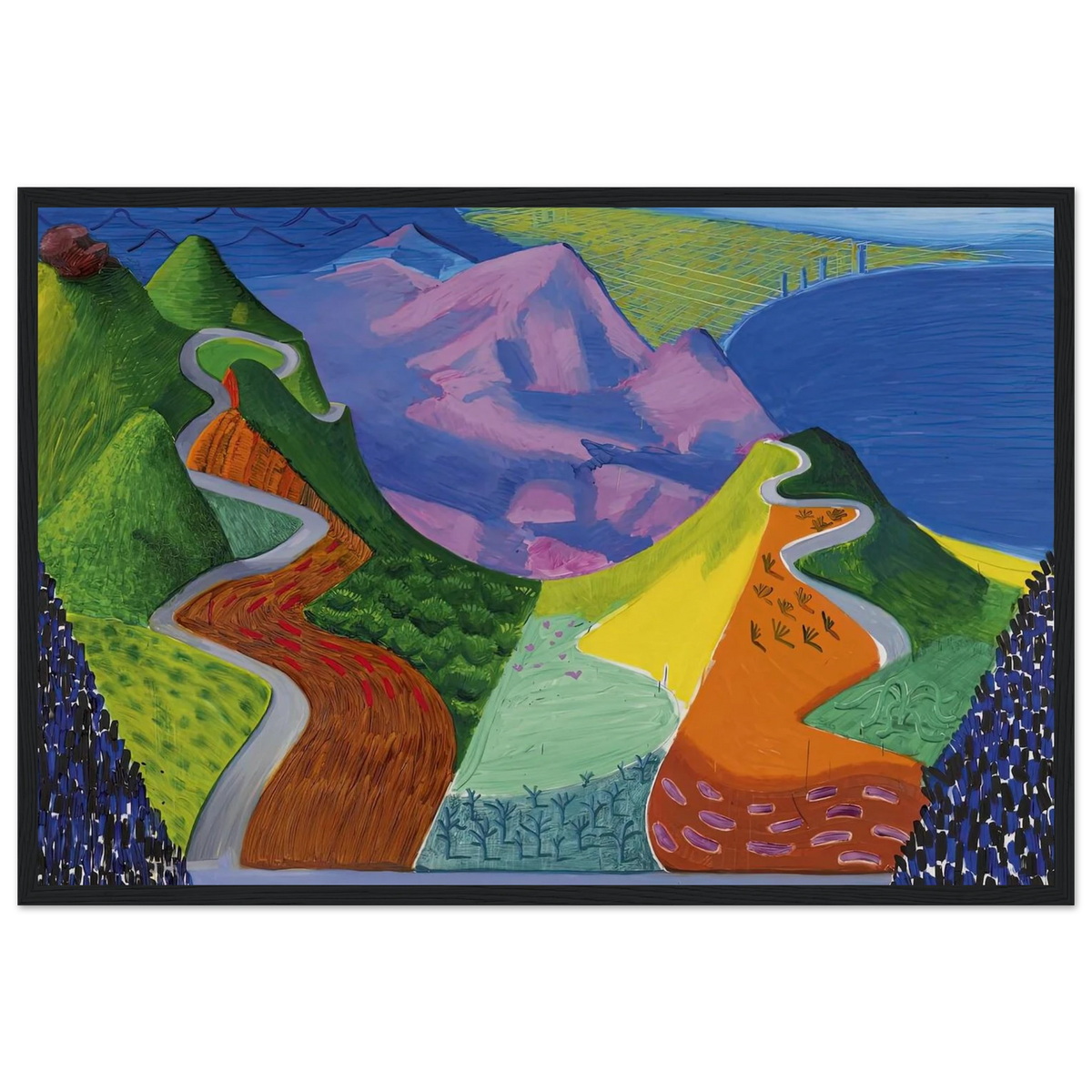 David Hockney Framed Poster | David Hockney Framed Prints Wall Art | David Hockney Poster
