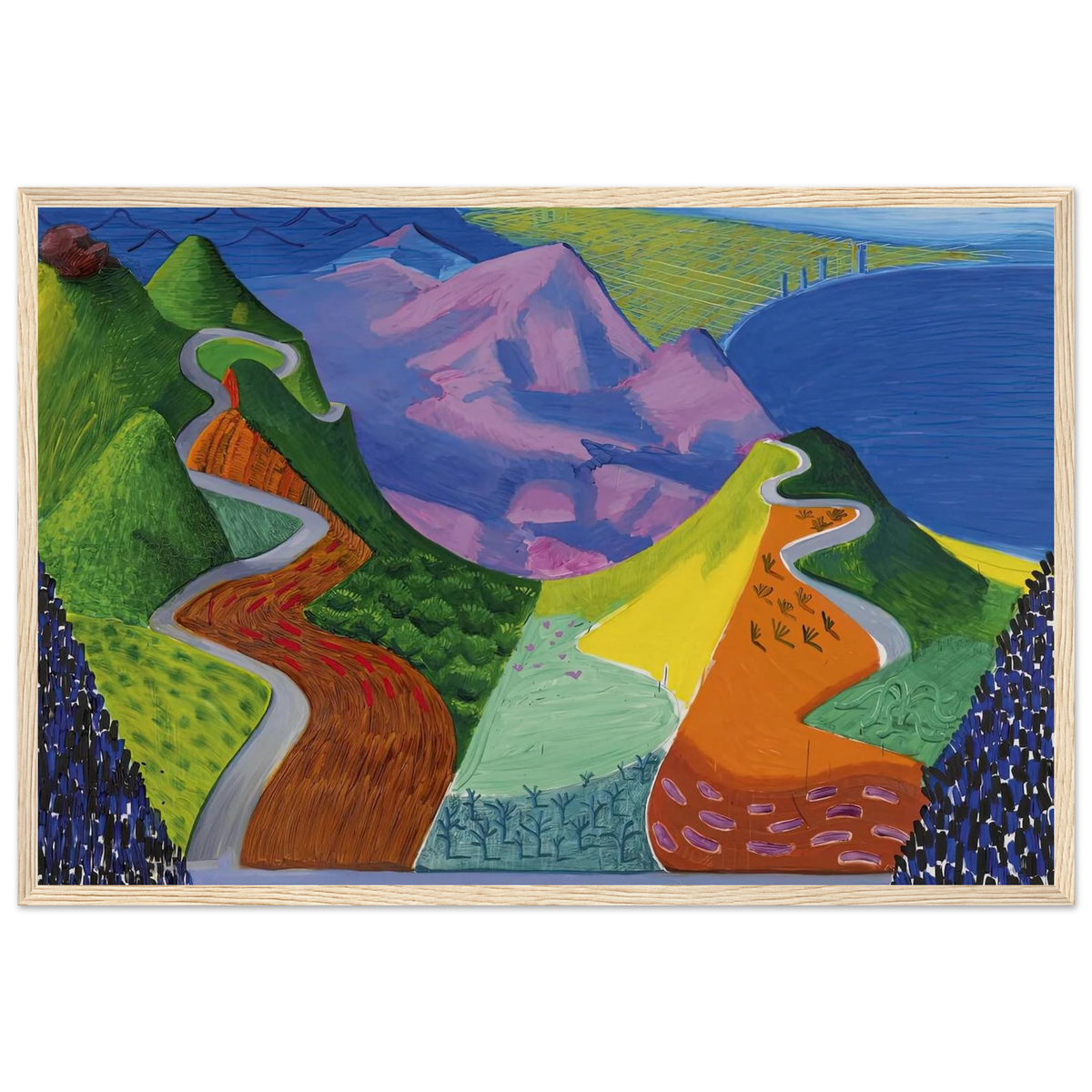 David Hockney Framed Poster | David Hockney Framed Prints Wall Art | David Hockney Poster