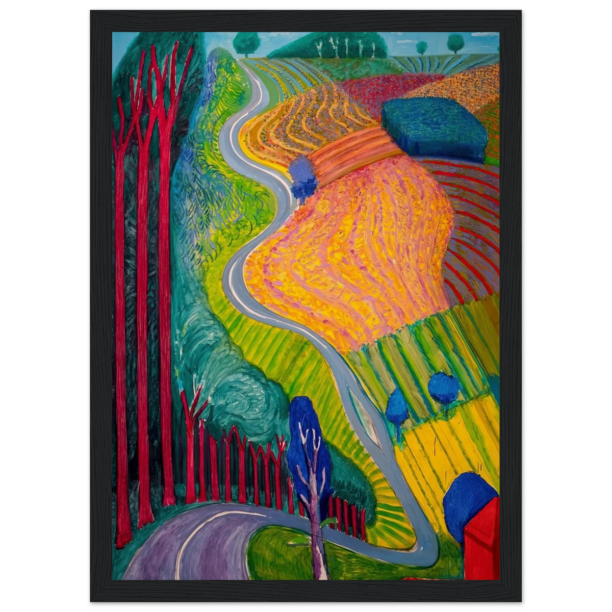 David Hockney Framed Poster | David Hockney Framed Prints Wall Art | David Hockney Poster