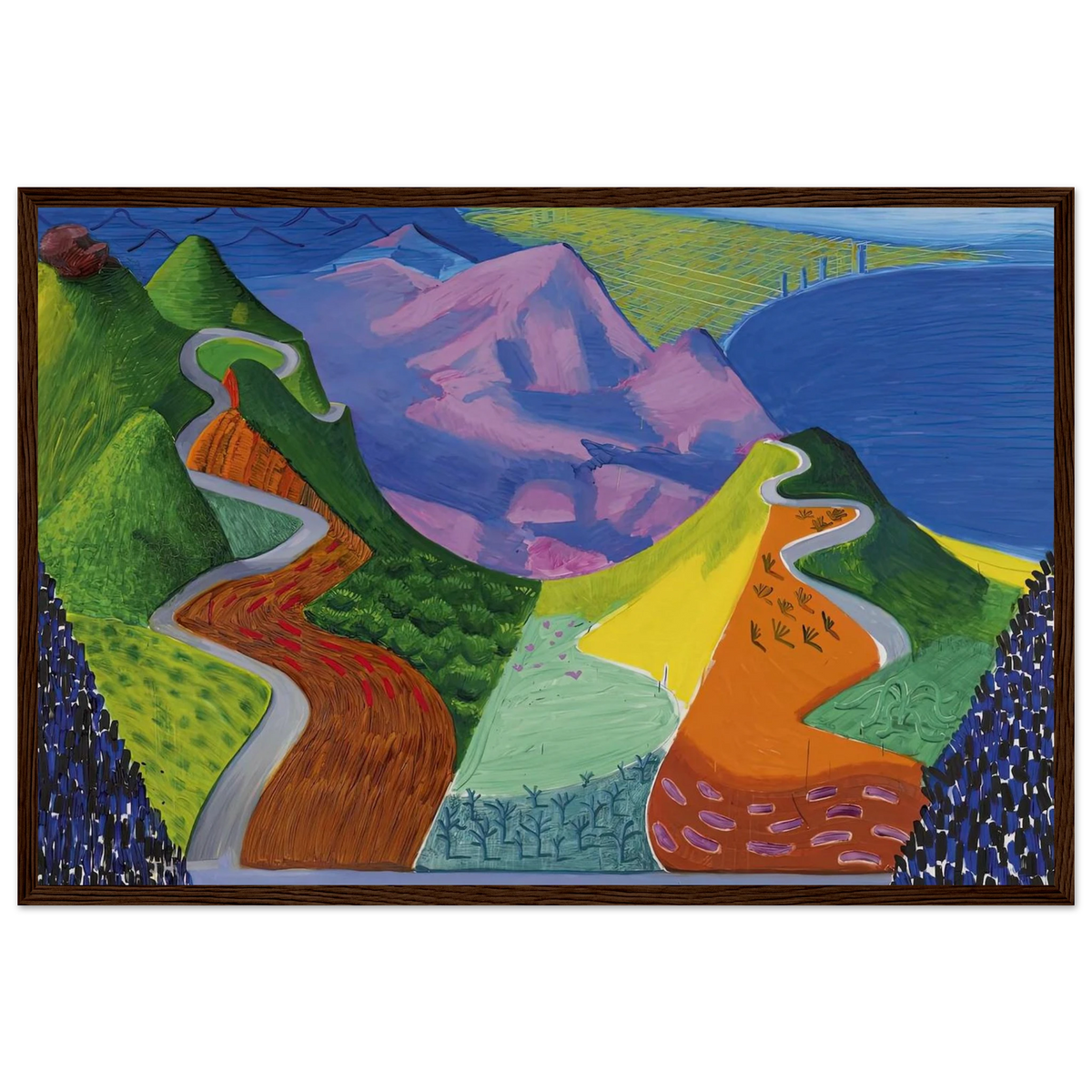 David Hockney Framed Poster | David Hockney Framed Prints Wall Art | David Hockney Poster