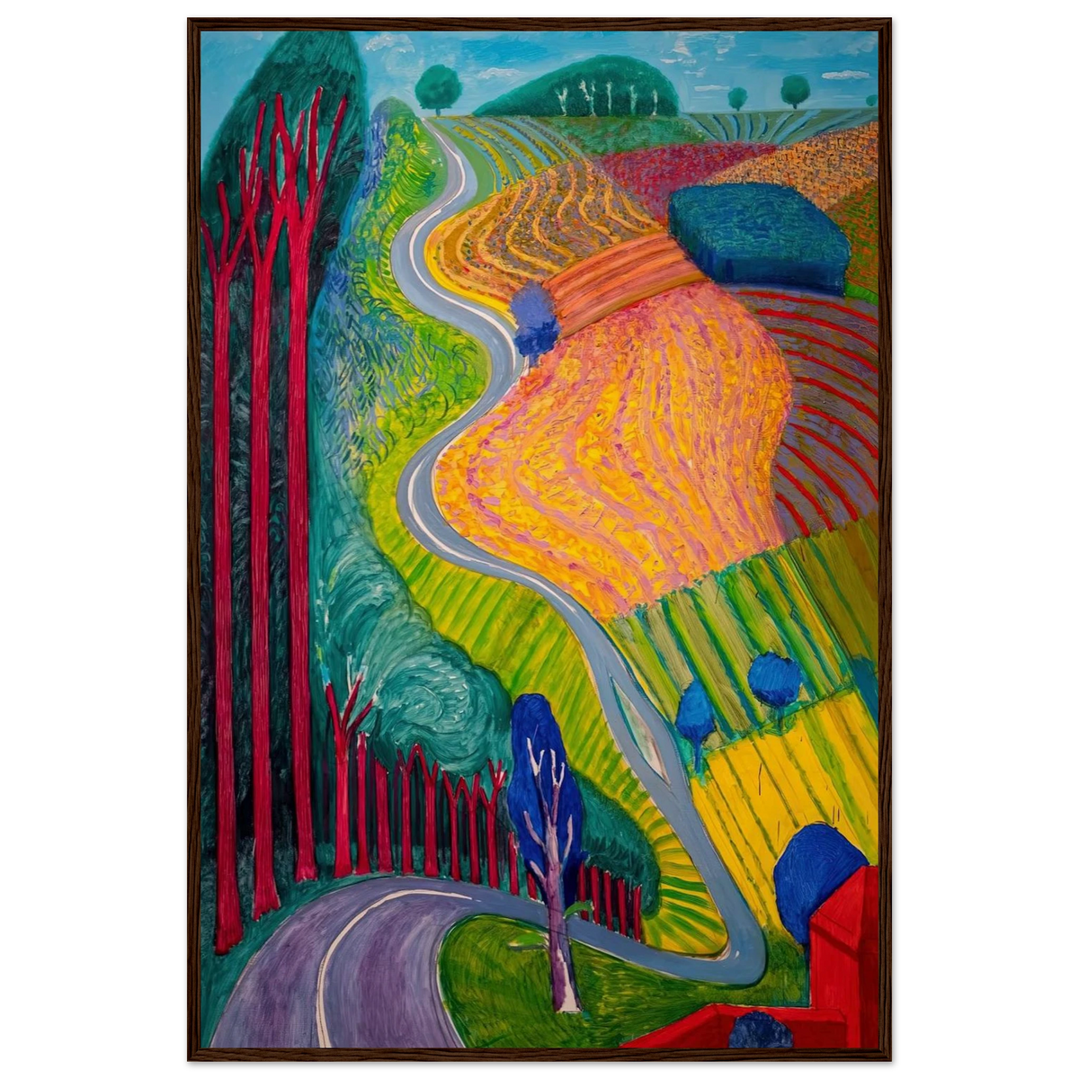 David Hockney Framed Poster | David Hockney Framed Prints Wall Art | David Hockney Poster