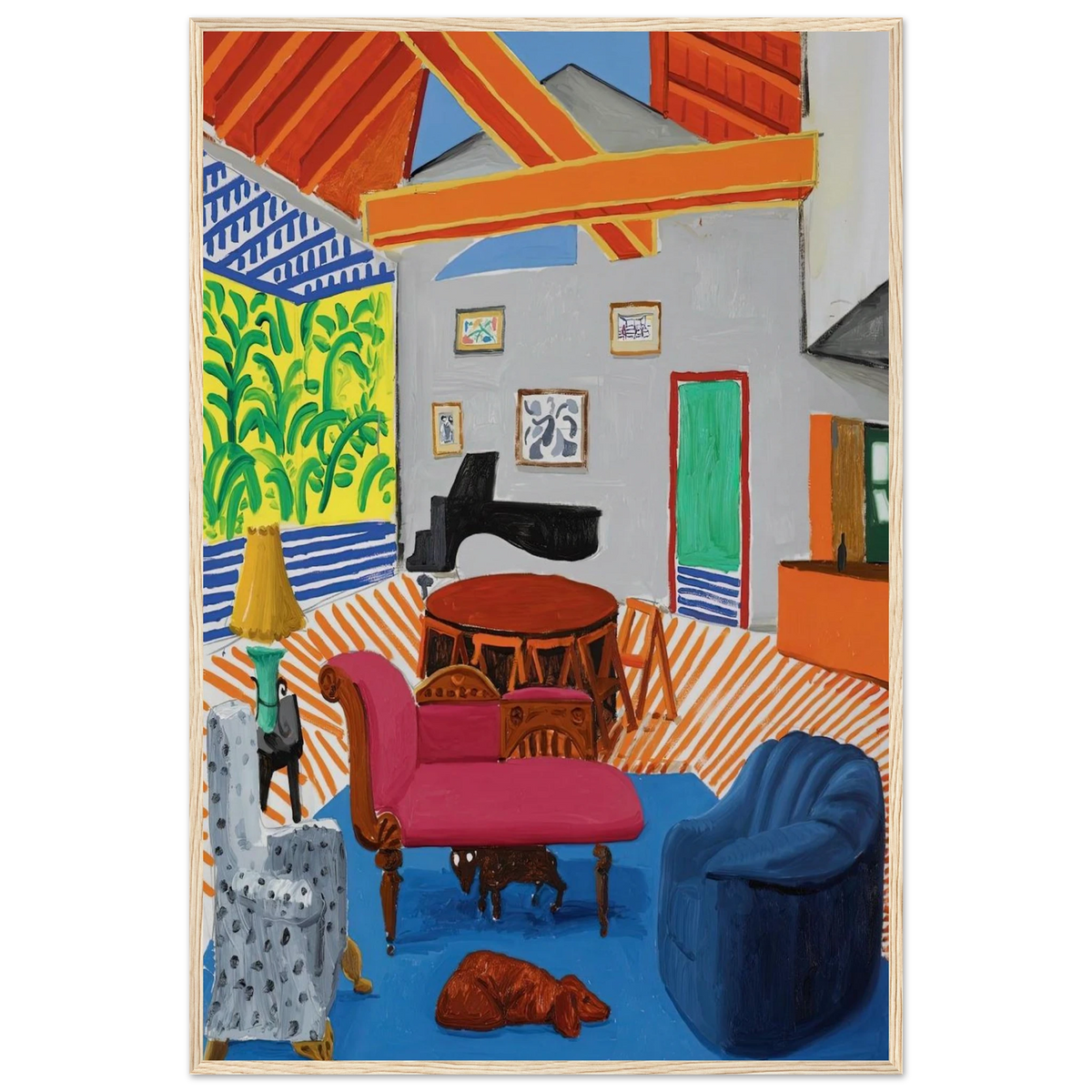 David Hockney Framed Poster | David Hockney Framed Prints Wall Art | David Hockney Poster
