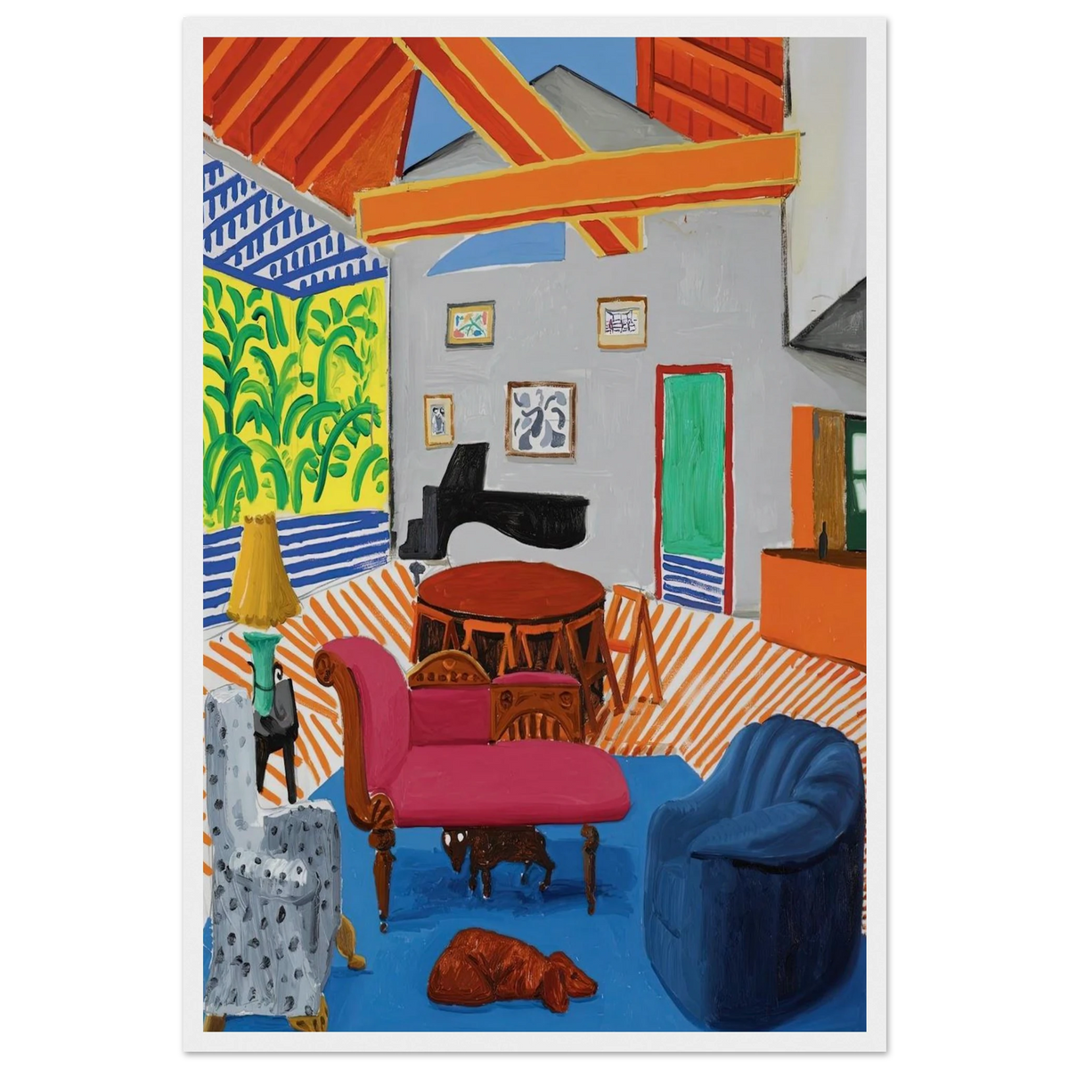 David Hockney Framed Poster | David Hockney Framed Prints Wall Art | David Hockney Poster