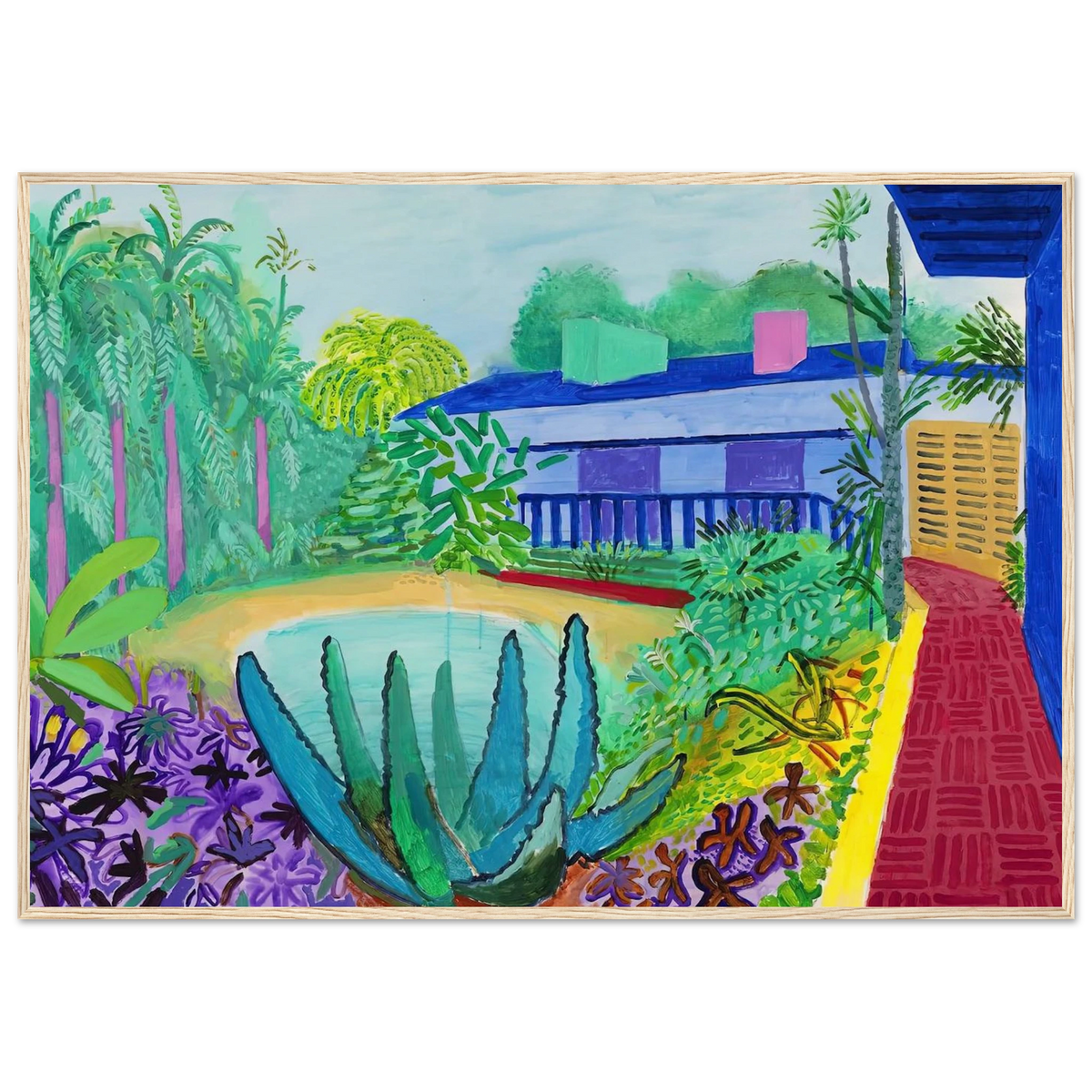 David Hockney Framed Poster | David Hockney Framed Prints Wall Art | David Hockney Poster