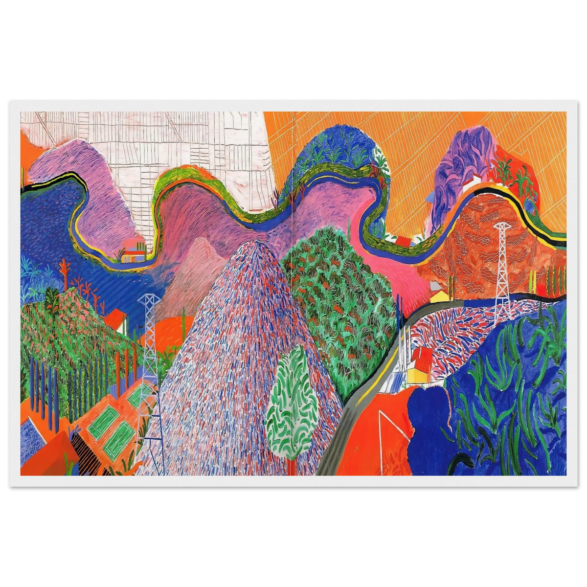 David Hockney Framed Poster | David Hockney Framed Prints Wall Art | David Hockney Poster