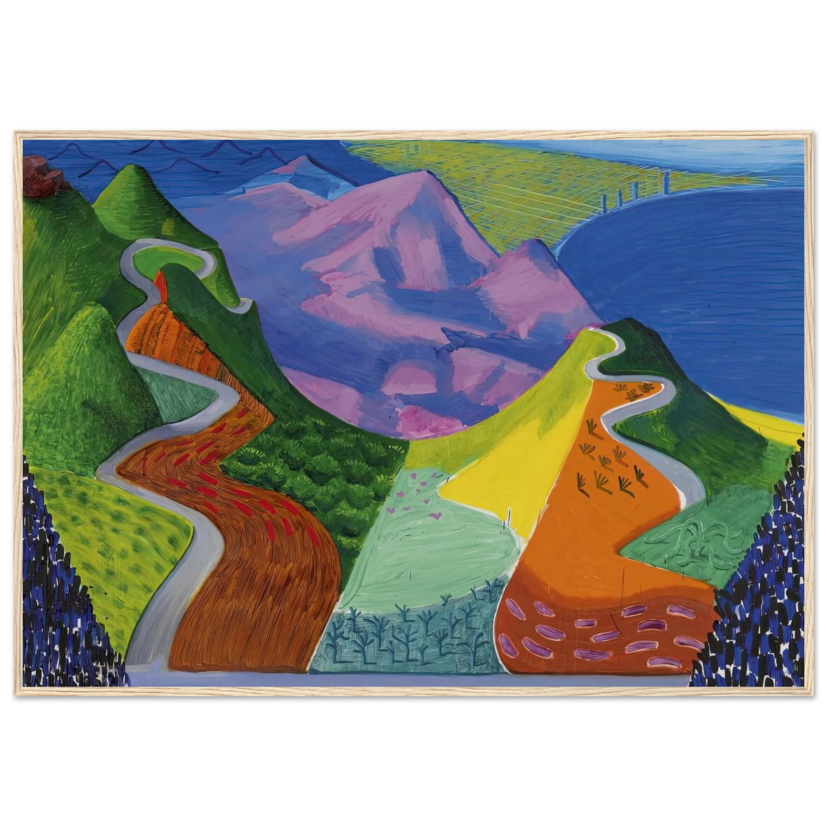 David Hockney Framed Poster | David Hockney Framed Prints Wall Art | David Hockney Poster