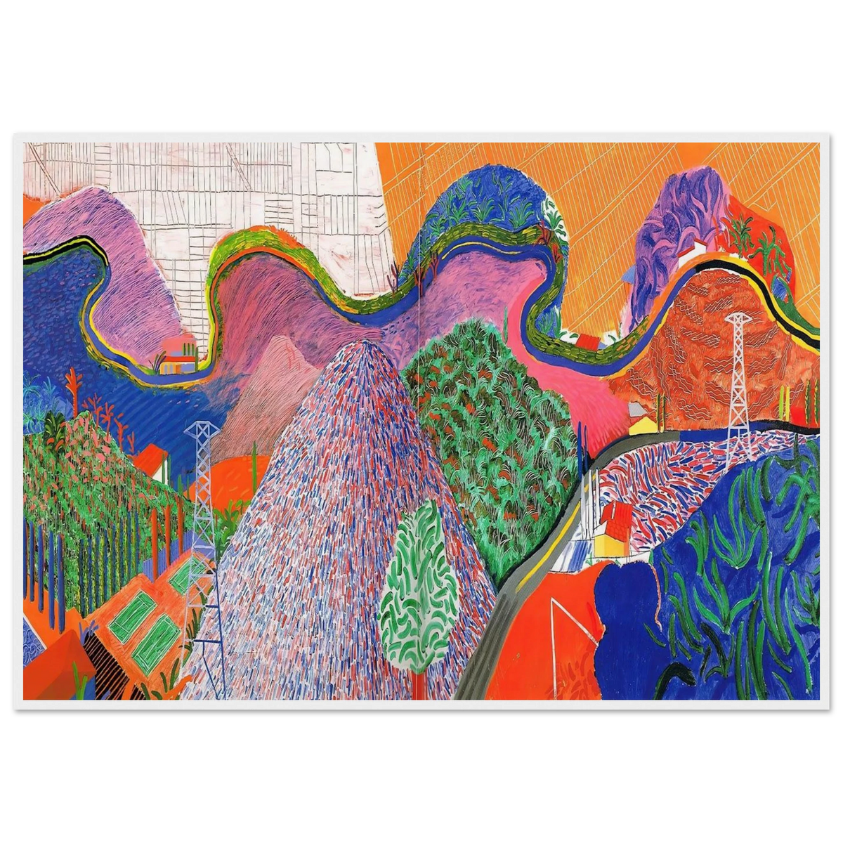 David Hockney Framed Poster | David Hockney Framed Prints Wall Art | David Hockney Poster