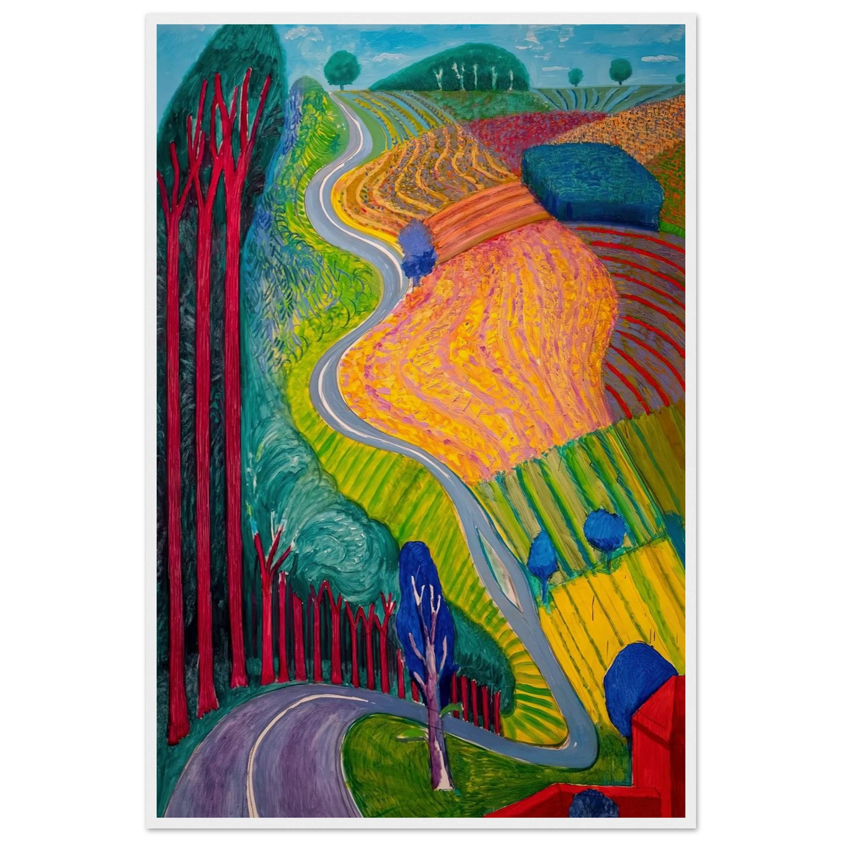 David Hockney Framed Poster | David Hockney Framed Prints Wall Art | David Hockney Poster