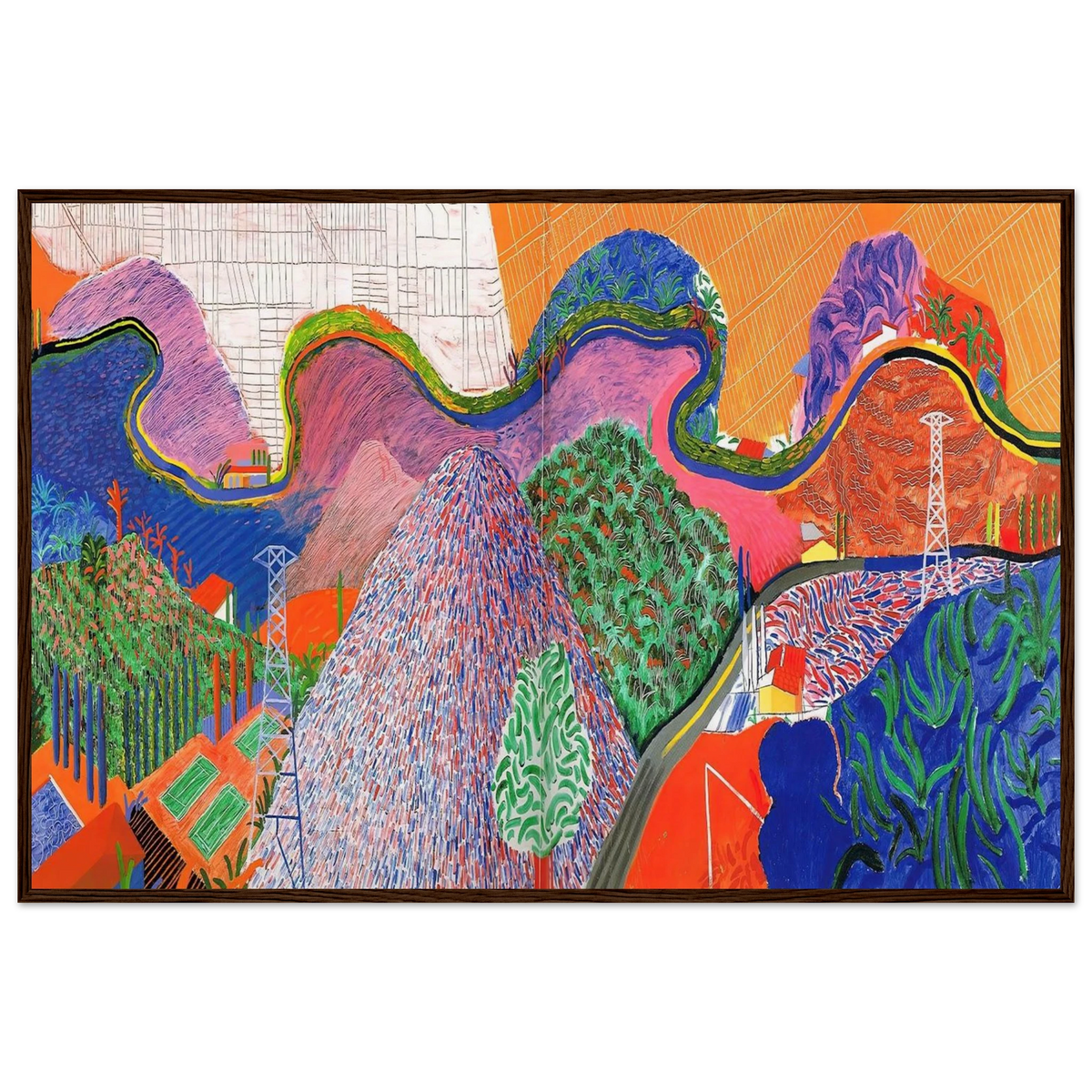 David Hockney Framed Poster | David Hockney Framed Prints Wall Art | David Hockney Poster
