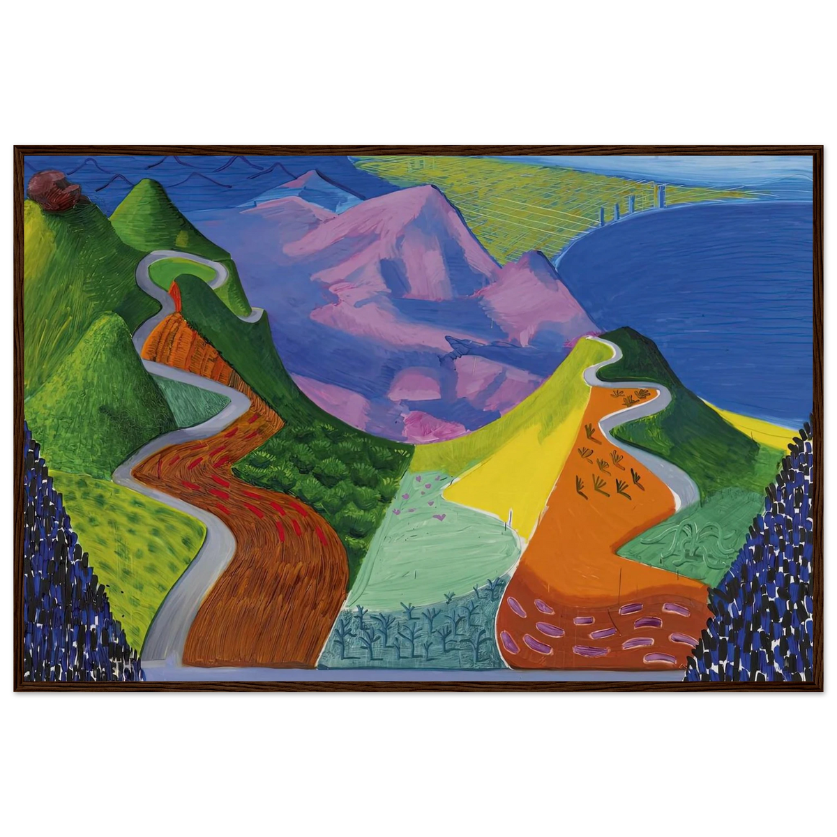 David Hockney Framed Poster | David Hockney Framed Prints Wall Art | David Hockney Poster