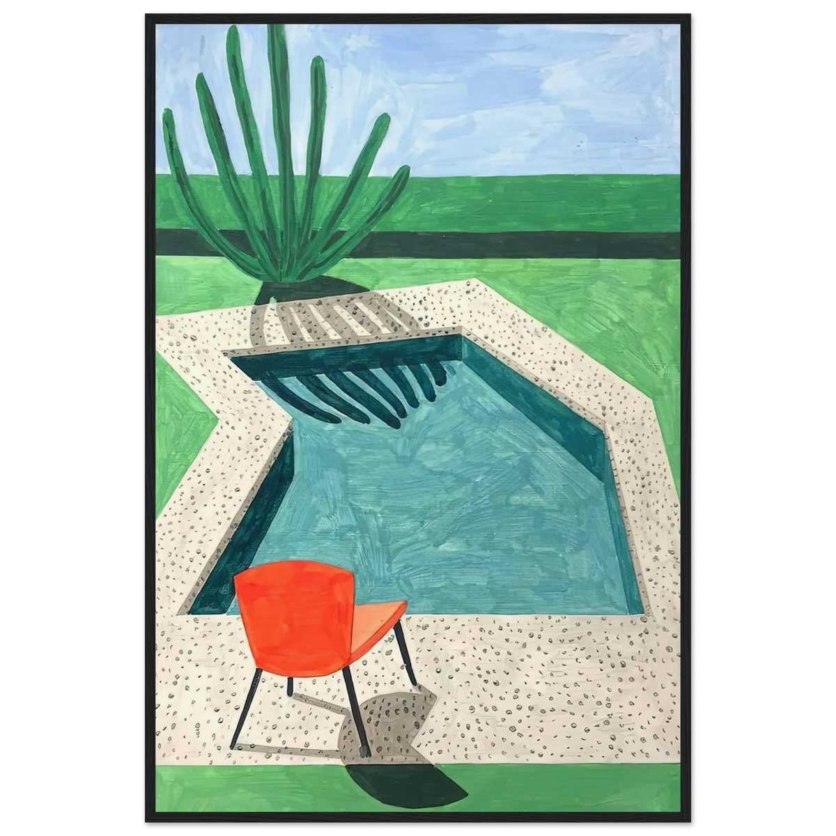 David Hockney Framed Poster | David Hockney Framed Prints Wall Art | David Hockney Poster