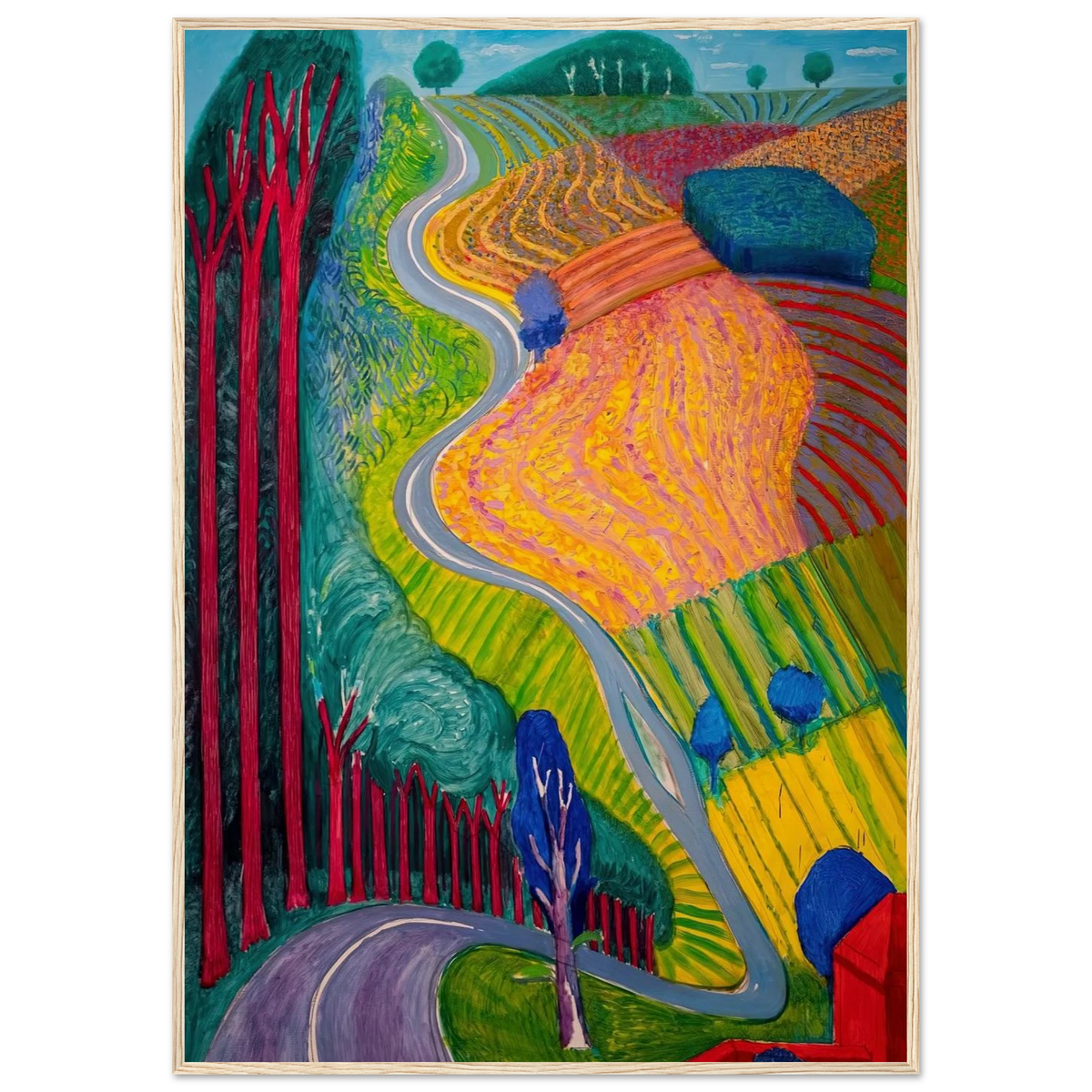 David Hockney Framed Poster | David Hockney Framed Prints Wall Art | David Hockney Poster