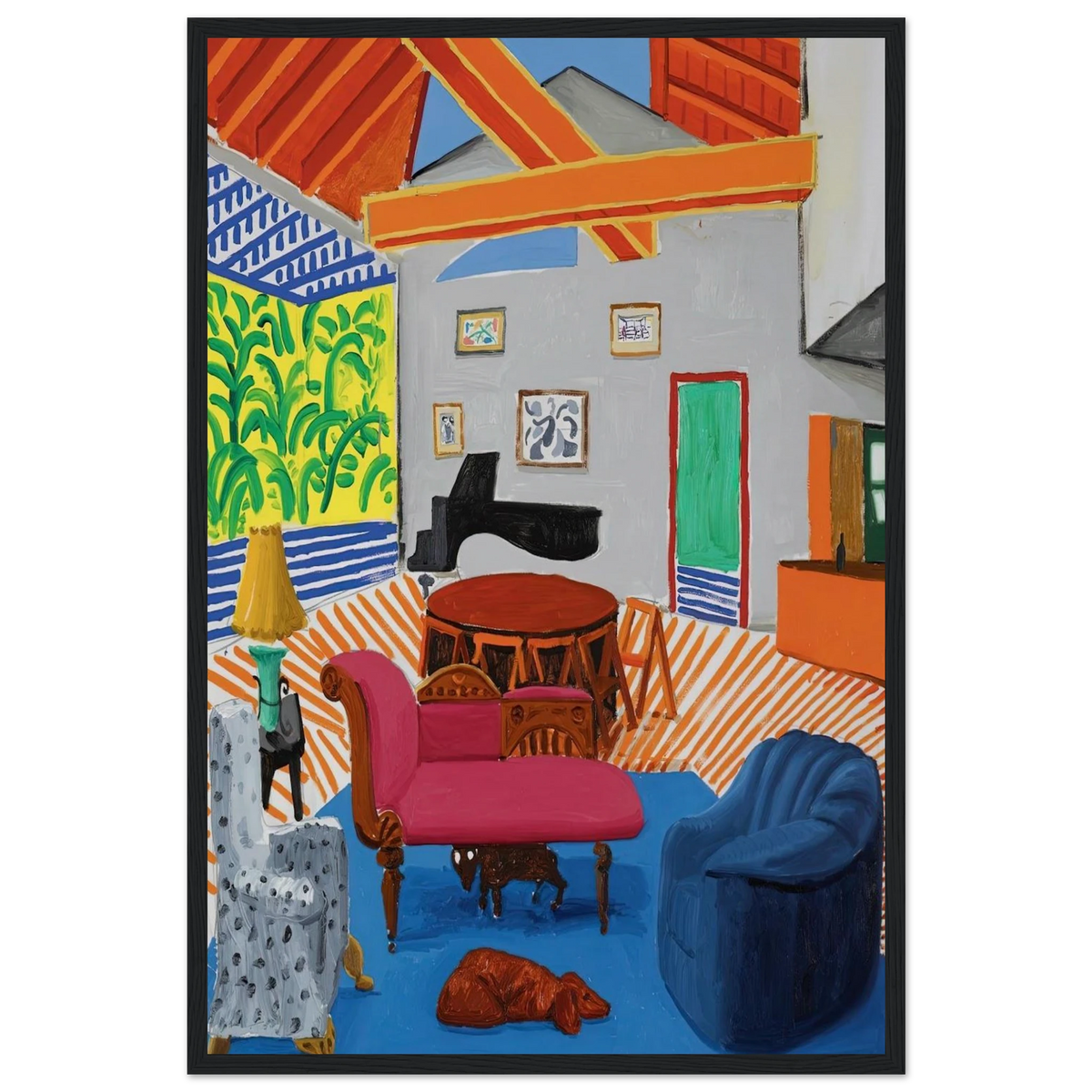 David Hockney Framed Poster | David Hockney Framed Prints Wall Art | David Hockney Poster