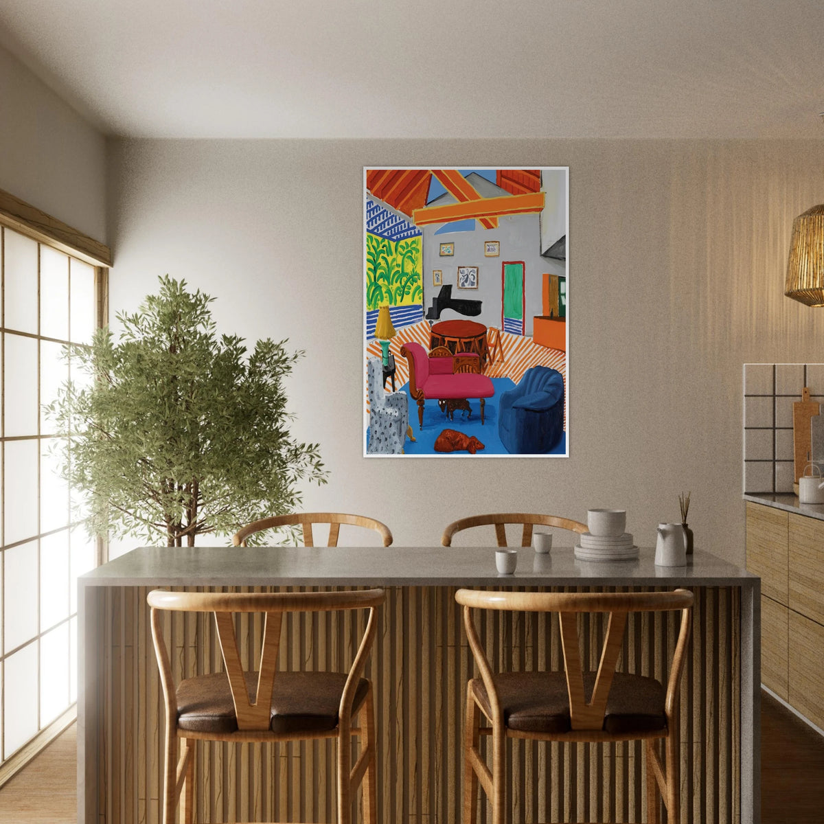 David Hockney Framed Poster | David Hockney Framed Prints Wall Art | David Hockney Poster