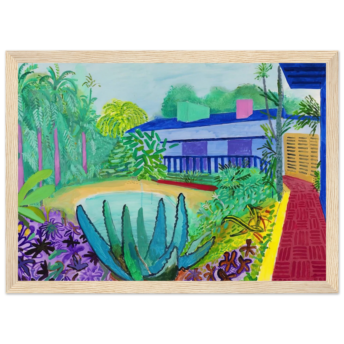 David Hockney Framed Poster | David Hockney Framed Prints Wall Art | David Hockney Poster