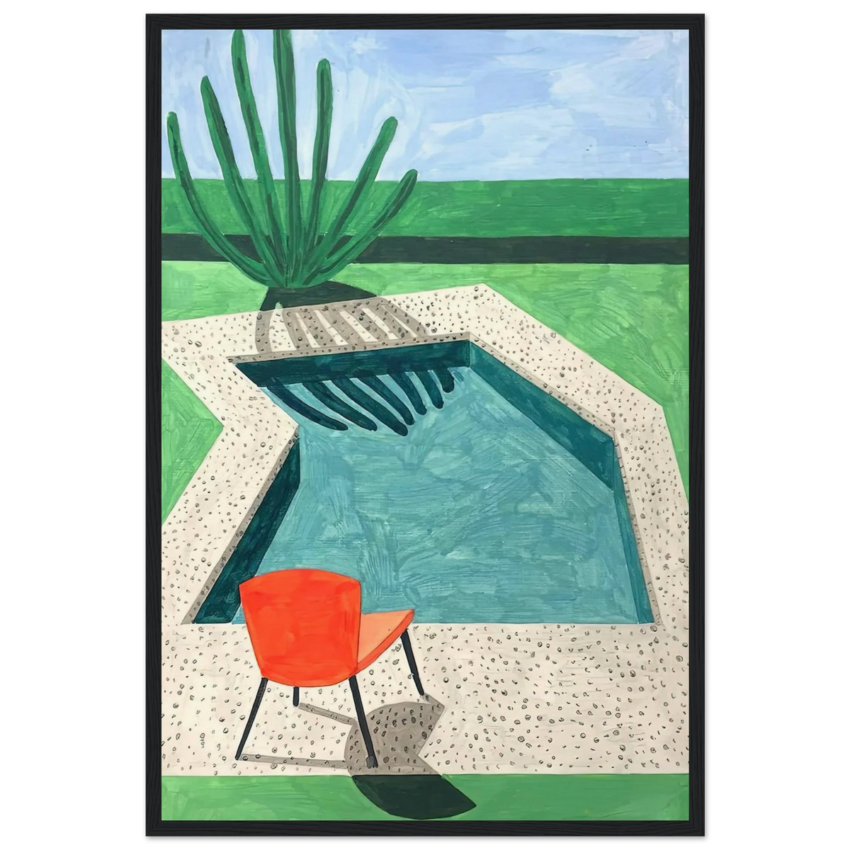 David Hockney Framed Poster | David Hockney Framed Prints Wall Art | David Hockney Poster