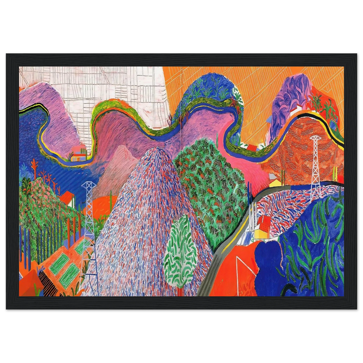 David Hockney Framed Poster | David Hockney Framed Prints Wall Art | David Hockney Poster