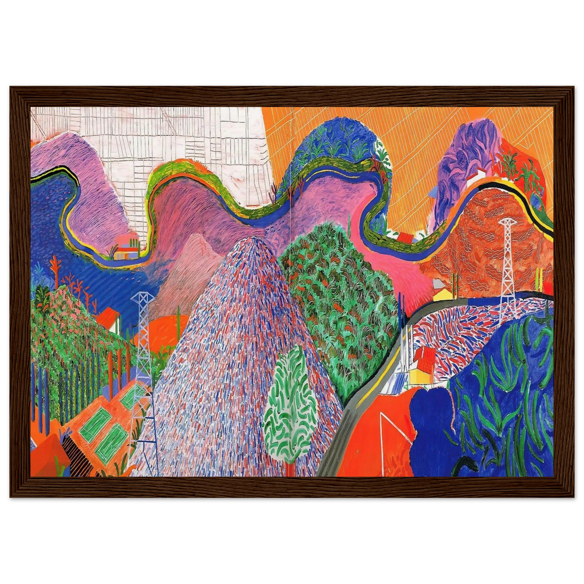 David Hockney Framed Poster | David Hockney Framed Prints Wall Art | David Hockney Poster