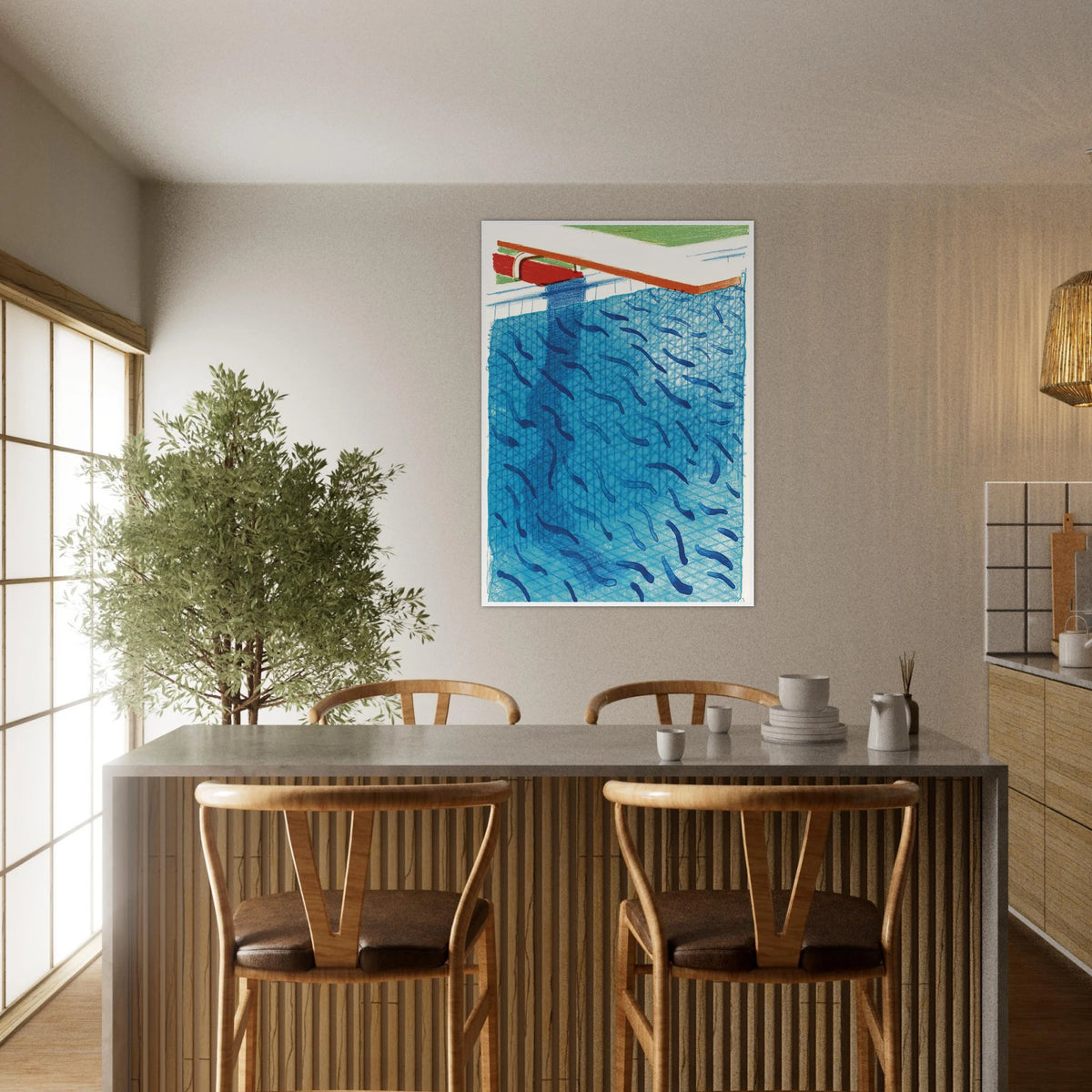 David Hockney Framed Poster | David Hockney Framed Prints Wall Art | David Hockney Poster